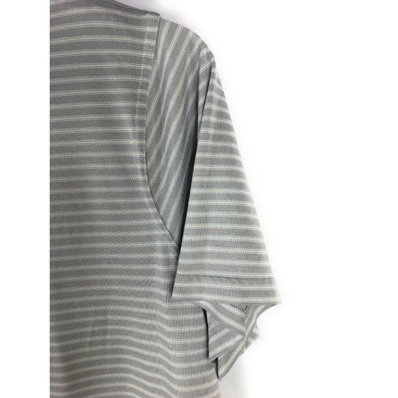 Foundry Men's 2XL Polo Short Sleeve Button Gray Polyester Blend Adult Shirt A10 - Picture 3 of 4